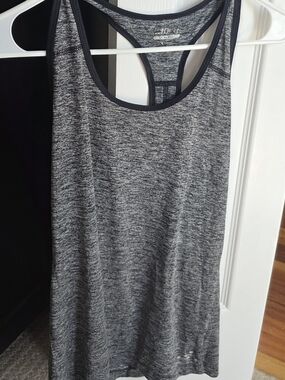 BCG Gray Heather Racerback Tank Top